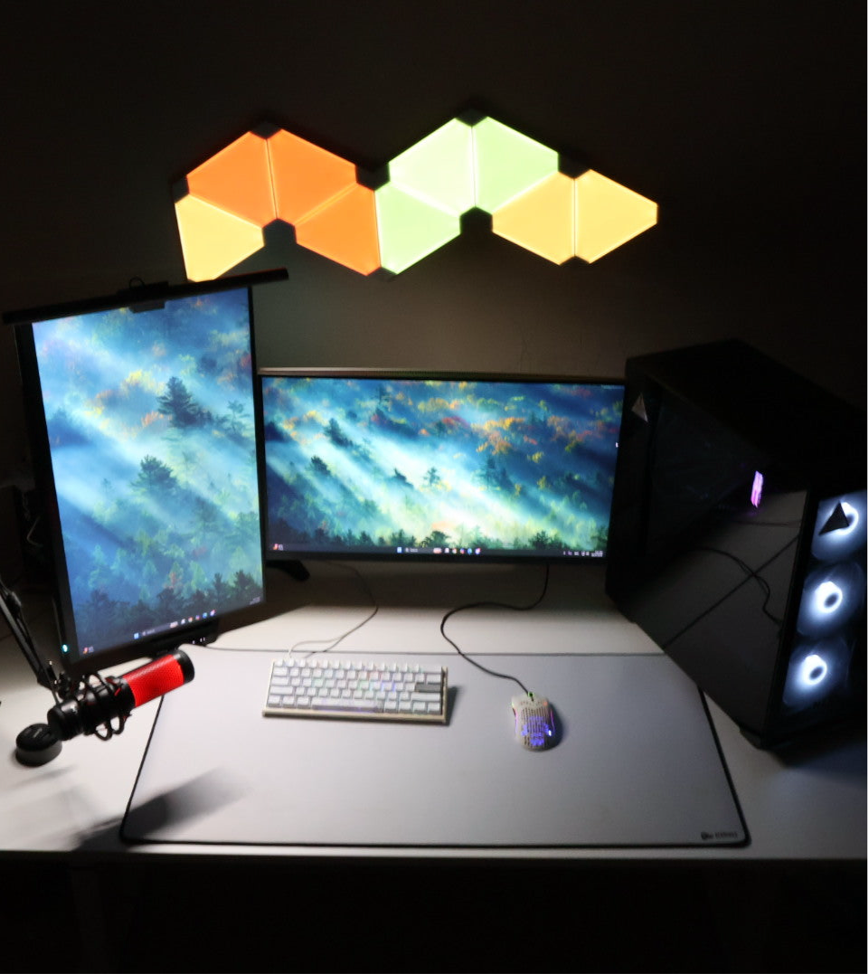 ‏ إضاءة نانو فيلوي مثلث 9 قطع