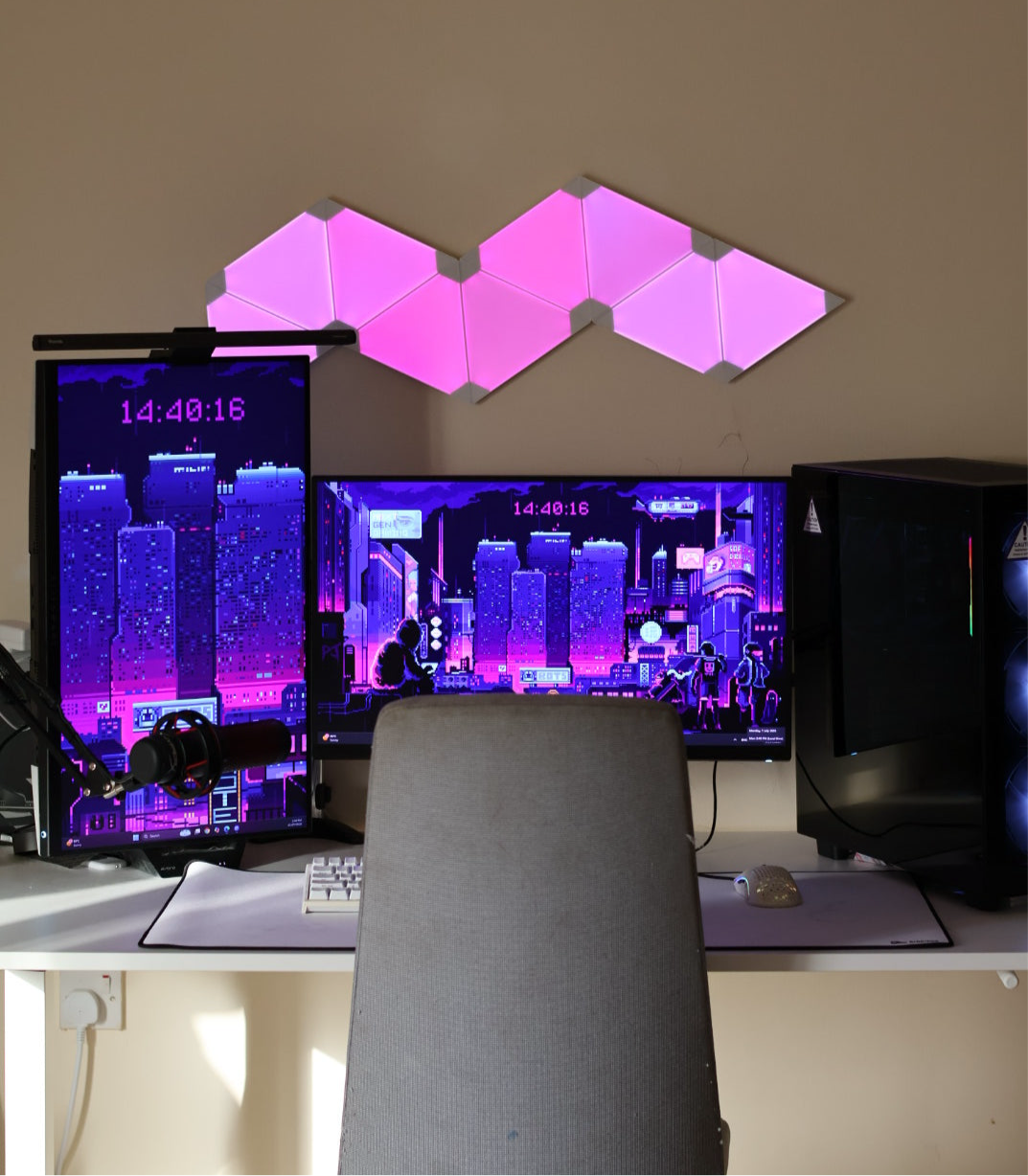 ‏ إضاءة نانو فيلوي مثلث 9 قطع